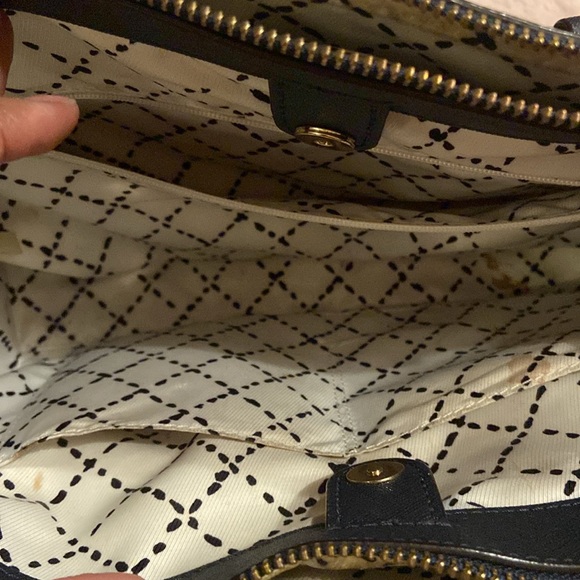 Pre-owned Kate Spade Handbag - Navy Blue - with a detached strap. - Picture 5 of 7